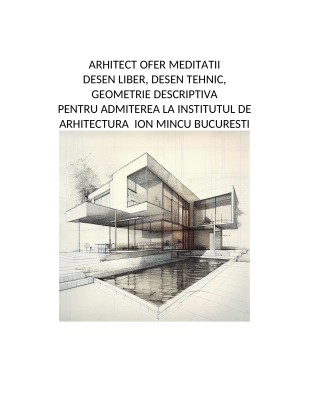 Meditatii Arhitectura Bucuresti - Sectorul 6 ANDREI CARMEN ELENA
